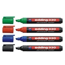 Alkoholos marker 1-5mm, vágott Edding 330 fekete