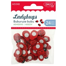 Fa dekoráció, katicák Daco "Ladybugs"