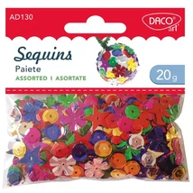Flitter, vegyes forma 20 g Daco "Sequins"
