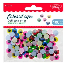 Mozgó szem 10 mm 100 db/csomag Daco vegyes színek