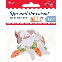 Fa dekoráció, nyuszik Daco "Ypi and the carrot"