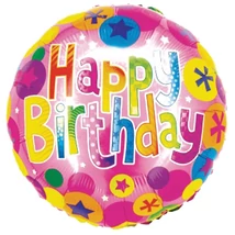 Léggömb, születésnapi 46 cm Daco "Happy birthday"