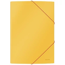 Gumis mappa, 15 mm, karton, A4, LEITZ "Cosy", melegsárga