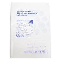Nyomtatvány kimenő számlák nyilvántartója A/4