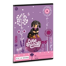 Ars Una Cute Animals-puppy A/5 négyzethálós füzet 27-32