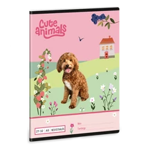 Ars Una Cute Animals - Doggie A/5 négyzethálós füzet 27-32