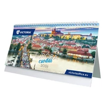 Naptár, asztali, álló, VICTORIA OFFICE "Európa Csodái" (2026 évi) Naptár, asztali, álló, VICTORIA OFFICE "Európa Csodái" (2026 évi)