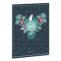 Ars Una Pink Flamingo A/4 extra kapcsos füzet-négyzethálós