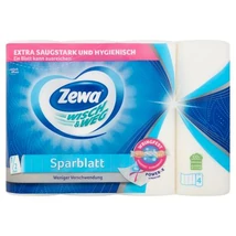 Háztartási papírtörlő, 2 rétegű, 4 tekercses, ZEWA "Wisch&Weg sparblatt" Háztartási papírtörlő, 2 rétegű, 4 tekercses, ZEWA "Wisch&Weg sparblatt"