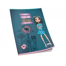 Füzet glitteres CONNECT A/4, 40 lap, 80gr-os papír, kockás