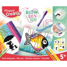 Fújós filctoll készlet, MAPED CREATIV, "Blow pen Art", pop Fújós filctoll készlet, MAPED CREATIV, "Blow pen Art", pop
