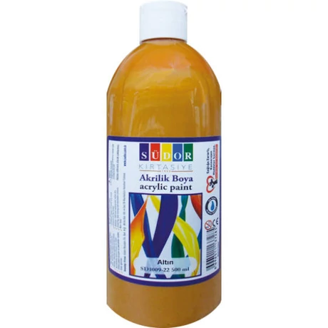 Akrilfesték Südor 500 ml, metál arany