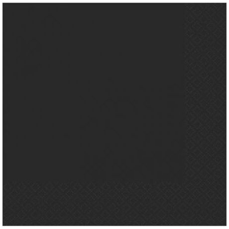 Szalvéta, 2 rétegű, 33x33 cm, fekete