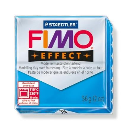 Gyurma, 56 g, égethető, FIMO "Effect", áttetsző kék