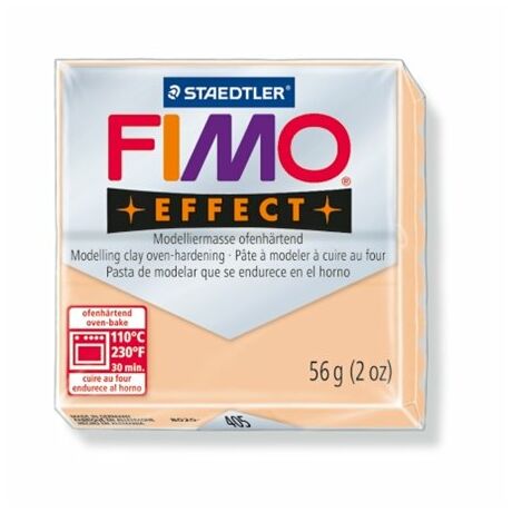 Gyurma, 56 g, égethető, FIMO "Effect", pasztell őszibarack