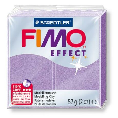 Gyurma, 57 g, égethető, FIMO "Effect", lila gyöngyház