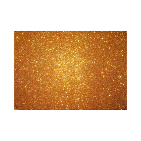Cre Art csillámos dekorgumi lap, A/4, 2mm, arany