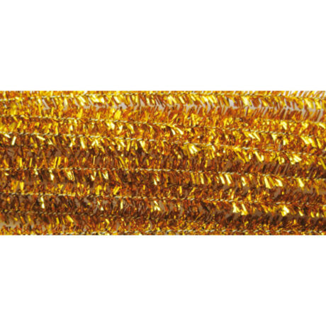 Cre Art zsenília 6 mm x 300 mm, 100 db/csomag, arany