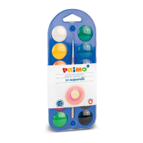 Vízfesték PRIMO 110A12B 12x25 mm, + ecset