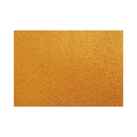 Cre Art öntapadó csillámos dekorgumi lap, A/4, 2 mm, óarany
