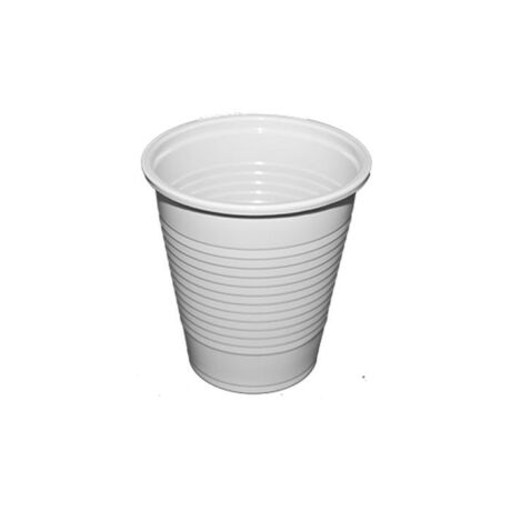 Műanyag pohár, 1,6 dl, fehér