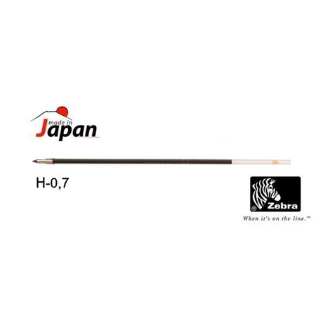 Zebra H-07 golyóstoll betét, kék