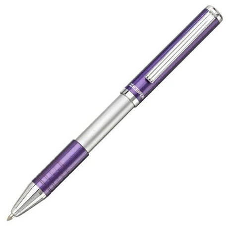 Zebra SL-F1 összetolható elegáns fém golyóstoll lila. Díszdobozban