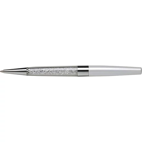 Golyóstoll, krémfehér, alul fehér SWAROVSKI® kristállyal töltve, 14cm