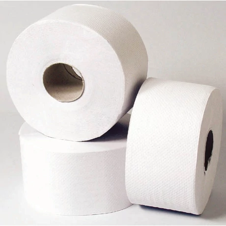 Toalettpapír, 19cm/125m, 2 rétegű, hófehér, 100% cellulóz, 12 tekercs/zsák