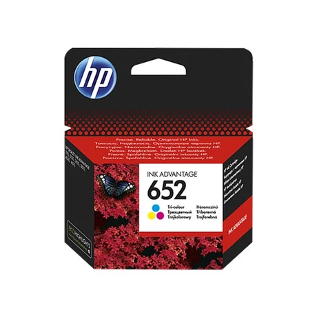 Tintapatron Deskjet Ink Advantage 1115 sor nyomtatókhoz, HP 652 színes, 200 oldal