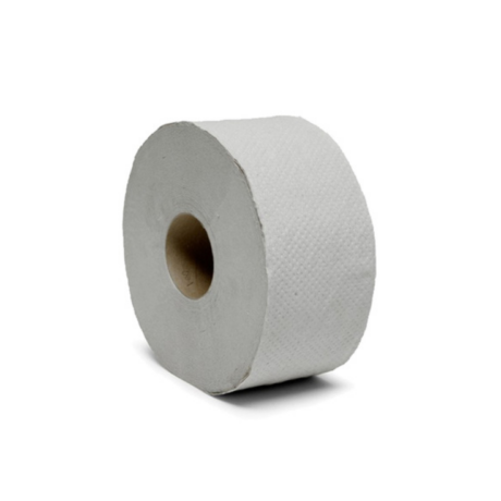 Toalettpapír,19 cm átmérő, natúr 1 rétegű, 100% újrahasznosított, 120 méter/tekercs, 12 tekercs/zsák