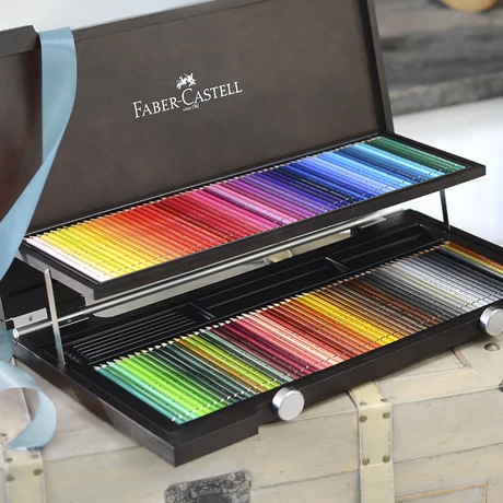 FABER-CASTELL/ ALBRECHT DÜRER AQUARELL SZÍNES CERUZA FA KAZETTÁS KÉSZLET/ 120DB