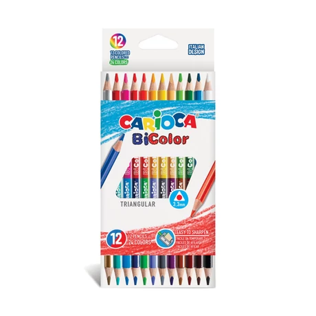CARIOCA SZÍNES CERUZA BICOLOR KÉTVÉGŰ 12 DARABOS