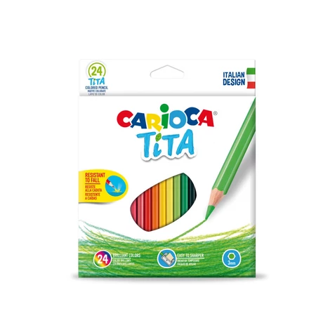 CARIOCA SZÍNES CERUZA TITA HATSZÖGLETŰ 24-ES