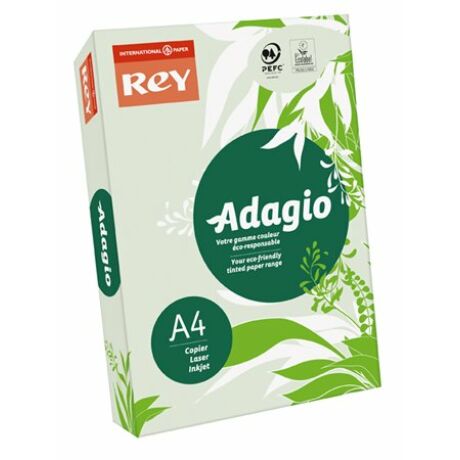 Másolópapír, színes, A4, 80 g, REY "Adagio", pasztell zöld
