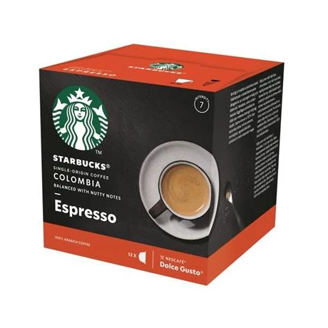 Kávékapszula, 12 db, STARBUCKS "Espresso Colombia Medium Roast"