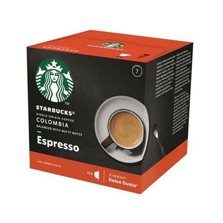 Kávékapszula, 12 db, STARBUCKS "Espresso Colombia Medium Roast"