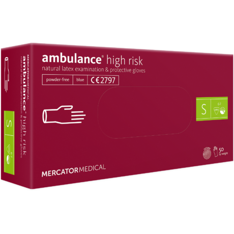 Gumikesztyű ambulance® high risk  "S"