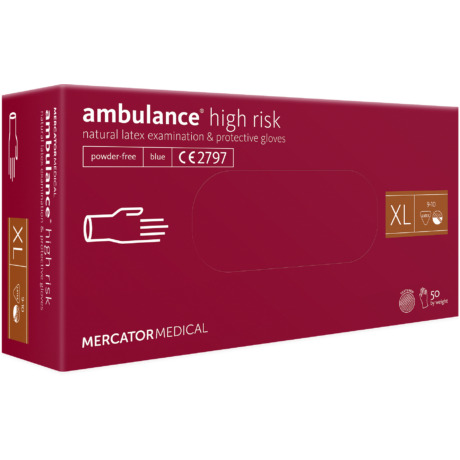 Gumikesztyű ambulance® high risk  "XL"