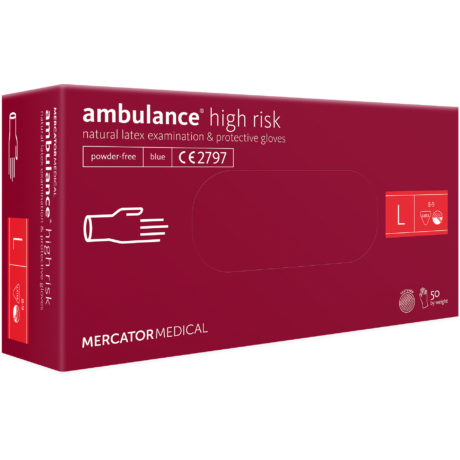 Gumikesztyű ambulance® high risk  "L"