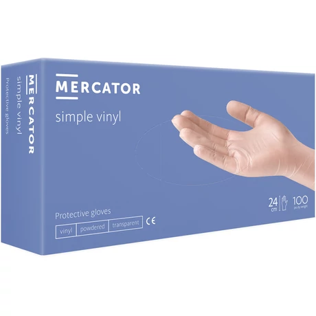 Gumikesztyű MERCATOR® simple vinyl "S"