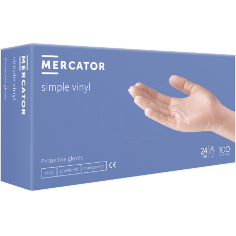 Gumikesztyű MERCATOR® simple vinyl "S"
