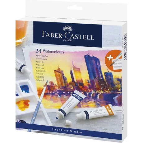 AG-VÍZFESTÉK KÉSZLET 24DB-OS TUBUSOS (24x9ml) CREATIVE STUDIO +ECSET+PALETTA