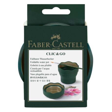 Faber-Castell ecsettál Click & Go zöld