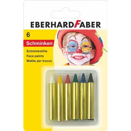 Arcfesték, EBERHARD-FABER, mini, 6 különböző szín