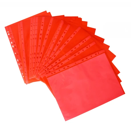Genotherm lefűzhető A4, 50 micron, 25 db/csomag, piros