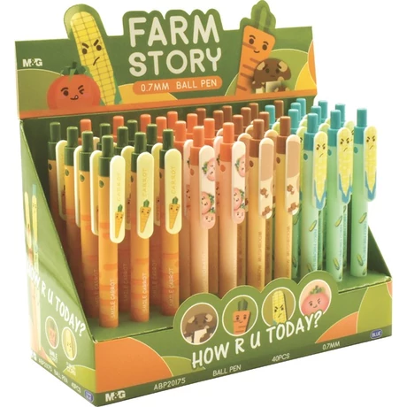 Golyóstoll 0,7 mm M&G "Farm Story" kék