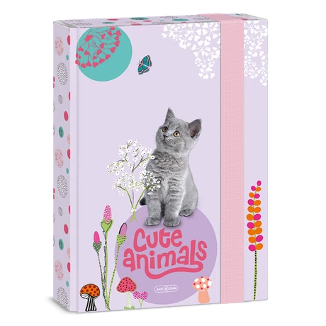ARS UNA CUTE ANIMALS-KITTEN A/5 FÜZETBOX