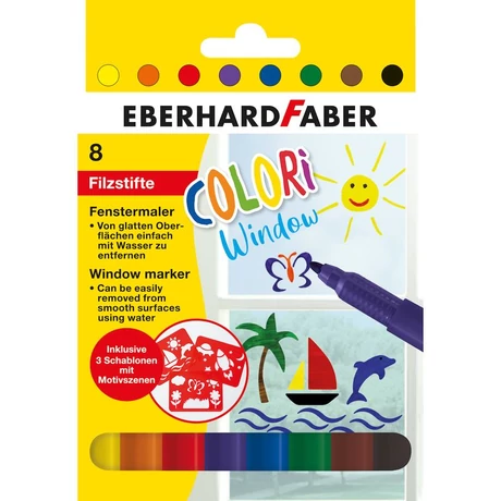  Eberhard Faber filctoll készlet 8db-os ablakra COLORI