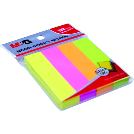 Jelölőcímke 76x19 mm 4x100 lap M&G neon színek